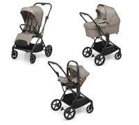 Foppapedretti Spritz I-Size, système modulaire combiné pour enfants, nacelle poussette et siège auto I-Size, vanille