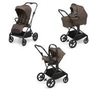 Foppapedretti Spritz I-Size, Système modulaire combiné pour enfants, nacelle poussette et siège auto I-Size, Cacao