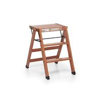 Foppapedretti Tialzo Tabouret Pliant, Noyer