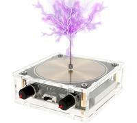 Foppla Bobine Tesla musicale Bluetooth, kit de bobine musicale, générateur d'arc à étincelles d'éclair artificiel tactile, jouet de bureau multifonctionnel, modèle d'expérience d'enseignement
