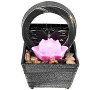 Foppla Fontaine de table - Fontaine d'eau de table d'intérieur - Fontaine de méditation - Fontaine de méditation - Fontaine de relaxation sonore pour table, bureau, maison, chambre à coucher -