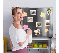 Foppla Lot de 10 cadres photo magnétiques sans clous compatibles avec Fujifilm Instax Wide 300 - Support photo magnétique sans colle pour réfrigérateur (blanc)