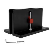 Foppla Lot de 2 jig à angle droit en alliage d'aluminium CNC - Pour cadre de 5 à 42 mm d'épaisseur - Noir