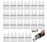 Foppla Lot de 22 lames de grattoir oscillantes rigides en acier inoxydable de 5,1 cm pour enlever les joints de peinture