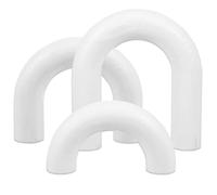 Foppla Lot de 3 arches de décoration en bois - Objet décoratif - 3 tailles - Ensemble de décoration esthétique pour table basse - Décoration d'arche pour bibliothèque, cheminée, entrée - 18 x 17 x 4