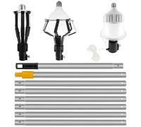 Foppla Lot de 3 changements d'ampoule pour plafond haut - Multifonctionnelles - Changeur de pôle - Tasse d'aspiration compacte - Outil d'ampoule - Changeur de pôle pour la maison (style 2)