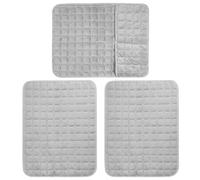 Foppla Lot de 3 housses d'accoudoirs de canapé avec poches de rangement latérales, antidérapantes, lavables en machine, housses douces pour accoudoirs de fauteuil inclinable, canapé et animaux