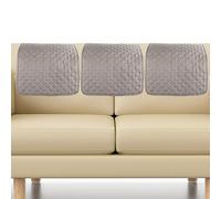 Foppla Lot de 3 housses d'appui-tête de canapé en polyester doux et résistant à l'usure (gris clair)