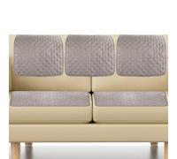 Foppla Lot de 3 housses d'appui-tête de canapé en polyester doux et résistant à l'usure (gris clair, 5 pièces)