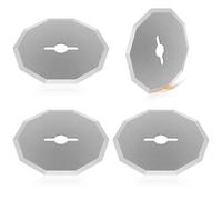 Foppla Lot de 4 lames de ciseaux électriques pour RC2600K/RC2601/RC2602 - Lames rotatives en acier au tungstène - Sans fil - Lame de rechange pour ciseaux électriques (argenté)