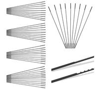 Foppla Lot de 50 lames de scie à chantourner de 12,7 cm, extrémité unie, en acier à haute teneur en carbone, assortiment 10 TPI 28 TPI, dents multidirectionnelles pour scie à chantourner électrique