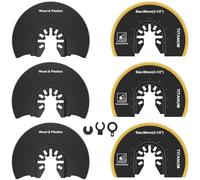 Foppla Lot de 6 lames de scie oscillantes 3-1/2" (6 pièces)