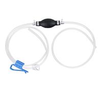 Foppla Pompe à siphon à gaz manuelle pour transfert d'essence, pompe de transfert manuelle pour carburant, eau, huile, caoutchouc, liquide, essence, diesel, pompe avec clip de tuyau pour aquarium