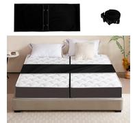 Foppla Pont de lit double vers King Convertisseur de lit extra long avec 2 sangles de fixation, connecteurs de lit, connecteurs pour lit double, King Maker, connecteur de matelas pour lit réglable