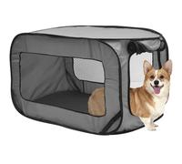 Foppla Pop Up Dog Crate,Caisse de voyage pour chien,Niche pour animaux de voyage avec sac de rangement,Petite cage de tente pour chien