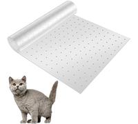 Foppla Protection de moquette pour tapis de chat avec dessous de clou, tapis antidérapant et anti-rayures, réutilisable, peut être découpé, pour porte, moquette de maison (38 x 110 cm)