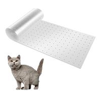 Foppla Protection de moquette pour tapis de chat avec dessous de clou, tapis antidérapant et anti-rayures, réutilisable, peut être découpé, pour porte, moquette de maison (31 x 250 cm)