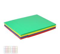 Foppla Séparateurs de bureau en plastique coloré - Séparateur d'intimité pliable - Séparateur de confidentialité portable pour bureau et école