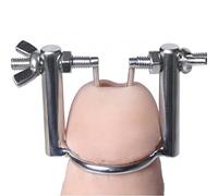 Fops Écarteur de Méat en Acier Inoxydable N05-15 - Dilatateur Urétral Externe avec Système de Vis, Sonde Masculine Ø 3mm, Stretching Médical BDSM, Dureté Extrême et Stimulation Contrôlée N05-15