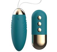 FOPS M98 Œuf vibrant avec télécommande pour les déplacements - 10 mini vibrations pour femme - 8,5 et 3,5 cm - USB - Vibromasseur avec télécommande - Silencieux - Cadeau parfait