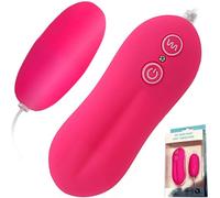 FOPS Mini vibromasseur Bullet FOPS Oeuf vibrant pour femmes, 10 modes, vibration forte et discrète, stimulateur clitoridien rose, 6 cm M14