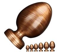 Fops Monster Anal-Plug XXL avec Ventouse - Ø 6,6 cm & 12 cm de Longueur - Grand Dildo pour Élongation Extrême, Butt Plug Massif pour Hommes et Femmes, Marron - Design Réaliste A128XL