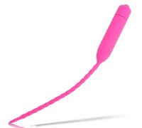 FOPS Plug vibrant urétral homme 25,5cm ⌀0,6cm en silicone rose dilatateur pénis vibromasseur urétral fréquence unique tige urètre jouet sexuel masculin stimulation profonde sextoy homme N16-66