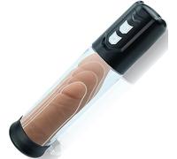 FOPS Pompe à Pénis Électrique 27cm ⌀6cm Masturbateur Homme ABS Pompes à Pénis Transparent Agrandir Son Pénis avec Haute Puissance d'Aspiration Pompe à Pénis pour Homme penis-vacuum P09