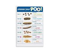 FOPURE Bristol Stool Chart for Health - Complete Poop Chart & Bowel Movement Reference Guide(Unframed,12x18inch(30x45cm))