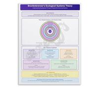 FOPURE Bronfenbrenner Ecological Systems Theory Reference Poster for Psychology Majors Social Workers Educational Canvas Art(Framed,08x12inch(20x30cm))