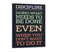 FOPURE Get Things Done Poster Motivational Canvas Wall-Art for Office Home Focus Productivity Self Discipline Mindset(Framed,16x24inch(40x60cm))