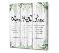FOPURE Jesus Christian Poster Hope Faith Love Scripture Wall-Art Religious Decor for Church Bedroom Home(Unframed,12x18inch(30x45cm))