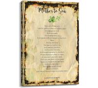 FOPURE Langston Hughes Mother to Son Poem Print, Life for Me Ain't Been No Crystal Stair Inspirational Quote, Minimalist Wall-Art for Home and Office(Framed,08x12inch(20x30cm))