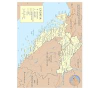 FOPURE Map of Croatia with Cities Roads Airports Political Detailed Poster for Reference Wall Decor European Study and Office(Framed,08x12inch(20x30cm))