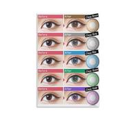 FOPURE Modern Iris Art Print - Colorful Eye Pattern Canvas Poster, Stylish Wall Decor for Bathroom, Vanity Area, Living Space or Contemporary Home(Unframed,12x18inch(30x45cm))