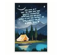 FOPURE Scripture Art Print - How Cool Is The God Who Created Oceans Mountains - Worship Quote Christian Decor for Church Home Study(Framed,16x24inch(40x60cm))