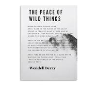 FOPURE Serene Forest Poster Nature Poetry and Spiritual Inspiration Canvas Painting Wall-Art for Cabin and Home Decor(Unframed,08x12inch(20x30cm))