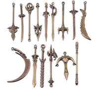 Fopytu 10 Pcs Armes D'épée Antique Charme De Bijoux De DIY