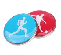 Fopytu 2 pièces Arbitre Lancer pièce Sport Football Motif Choisir Bord Arbitre Lancer pièce Football Fair Play Match Arbitre équipement Outil