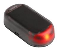 Fopytu Alarme factice simulée par énergie Solaire de Voiture Avertissement Chargeur USB Anti-vol LED Lampe Clignotante Fausse Lampe