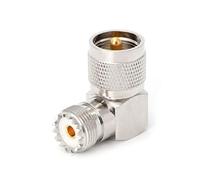 Fopytu Angle Droit Pl259 À Connecteur So239, Adaptateur À 90 Degrés pour Le Récepteur Radio D'antenne De Voiture