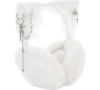 Fopytu Cache-Oreilles Oreilles De Chat Mignonnes, Cache-Oreilles Pendentif en Peluche, Cache-Oreilles d'hiver Coupe-Vent pour Femme, Bandeau De Noël Style Gothique