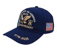 Fopytu Casquette Commémorative du 250e Anniversaire des États-Unis (1776-2026), Casquette De Baseball Américaine Patriotique Brodée d'un Aigle, Ajustable pour Hommes Femmes.