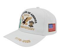 Fopytu Casquette Commémorative du 250e Anniversaire des États-Unis (1776-2026), Casquette De Baseball Américaine Patriotique Brodée d'un Aigle, Ajustable pour Hommes Femmes.