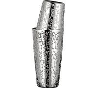 Fopytu Cocktail Shaker en Acier Inoxydable Boston Shaker Tin avec Motif Gravé Martini Drink Shaker Professional