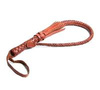 Fopytu Couper À Main Cache en Cuir en Cuir, Whips D'équitation, Whip Cloison des Cultures De Fouet Accessoires