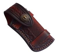 Fopytu Couteau Couteau Gaines Pliant Couteau Gaine en Cuir Poche Couteau en Cuir Petite Pochette De Couteau en Cuir pour Cadeau