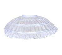 Fopytu Jupon à 3 cerceaux pour Filles, Jupe Crinoline pour Enfants, Robe de Bal, sous-Jupe