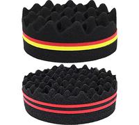 Fopytu Magic Twist Hair Sponge, Africain Magic Barber Sponge Hair Brush pour Les Hommes Hair Twist Sponge Double Face Magic Hair Curl Weave Dreads Sponge Bross