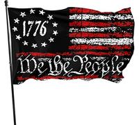 Fopytu Nous Le Peuple 1776 Drapeau Vintage USA Flags American Constitution Drapeau du Jardin Extérieur Drapeau du Jardin À Maison Décor De Décoration De Drapeau du Drapeau De Cour